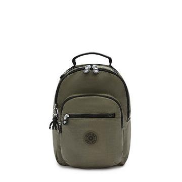 Kipling Seoul Small Klassieke Tablet Rugzak Groen | België 1356ZU